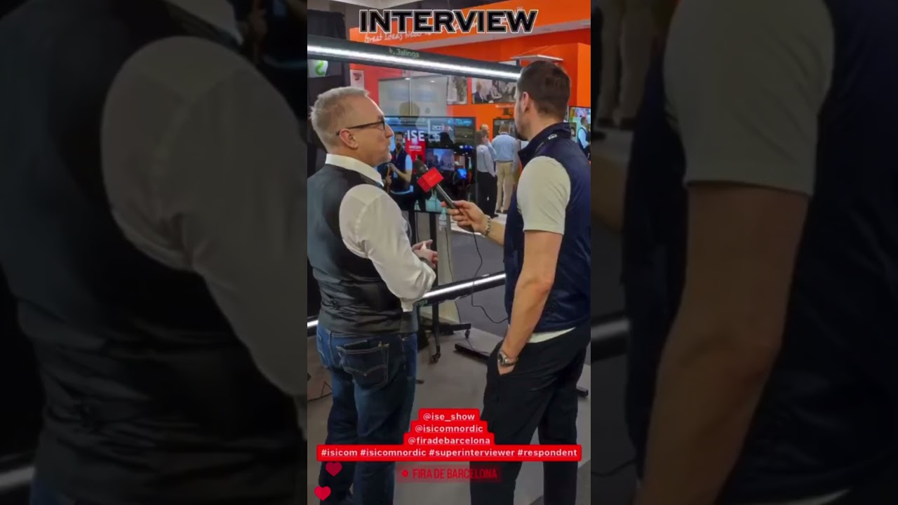 🇪🇸 ISE 2023 & Jalinga, Fira de Barcelona #ISE2023 #ISEBarcelona #iseshow #AV #AI #shorts #jalinga