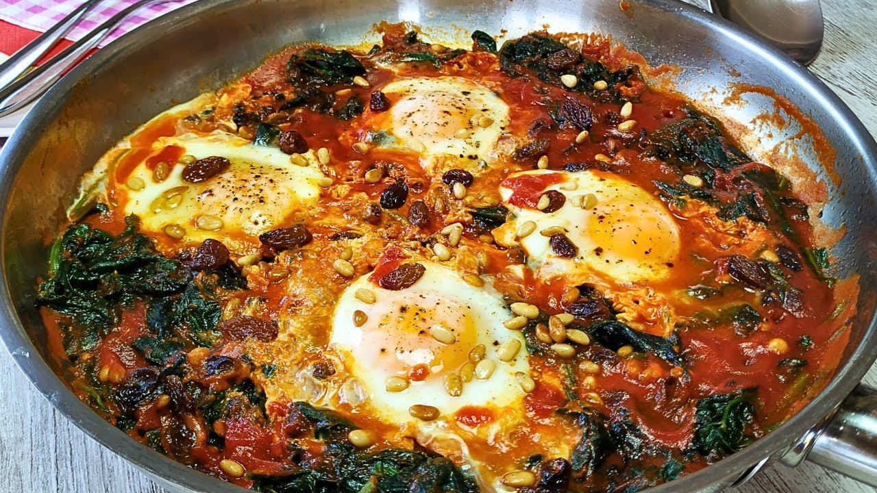 ¿Tienes Poco Tiempo? ¡Haz Espinacas Con Huevos En 5 Minutos!