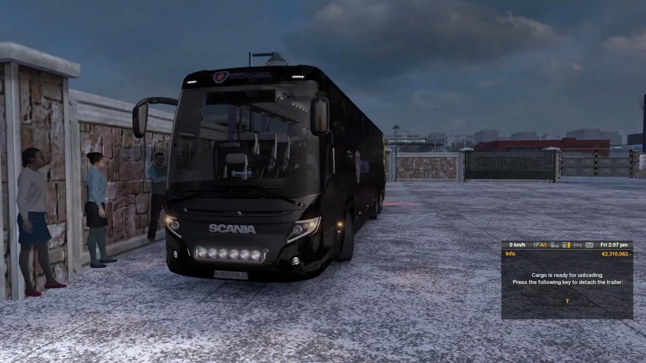 [ETS2 v 1.35] Bus Terminal + Scania Touring Bus MOD | Episode 127 | ETS2 Hindi | iVarunKumar