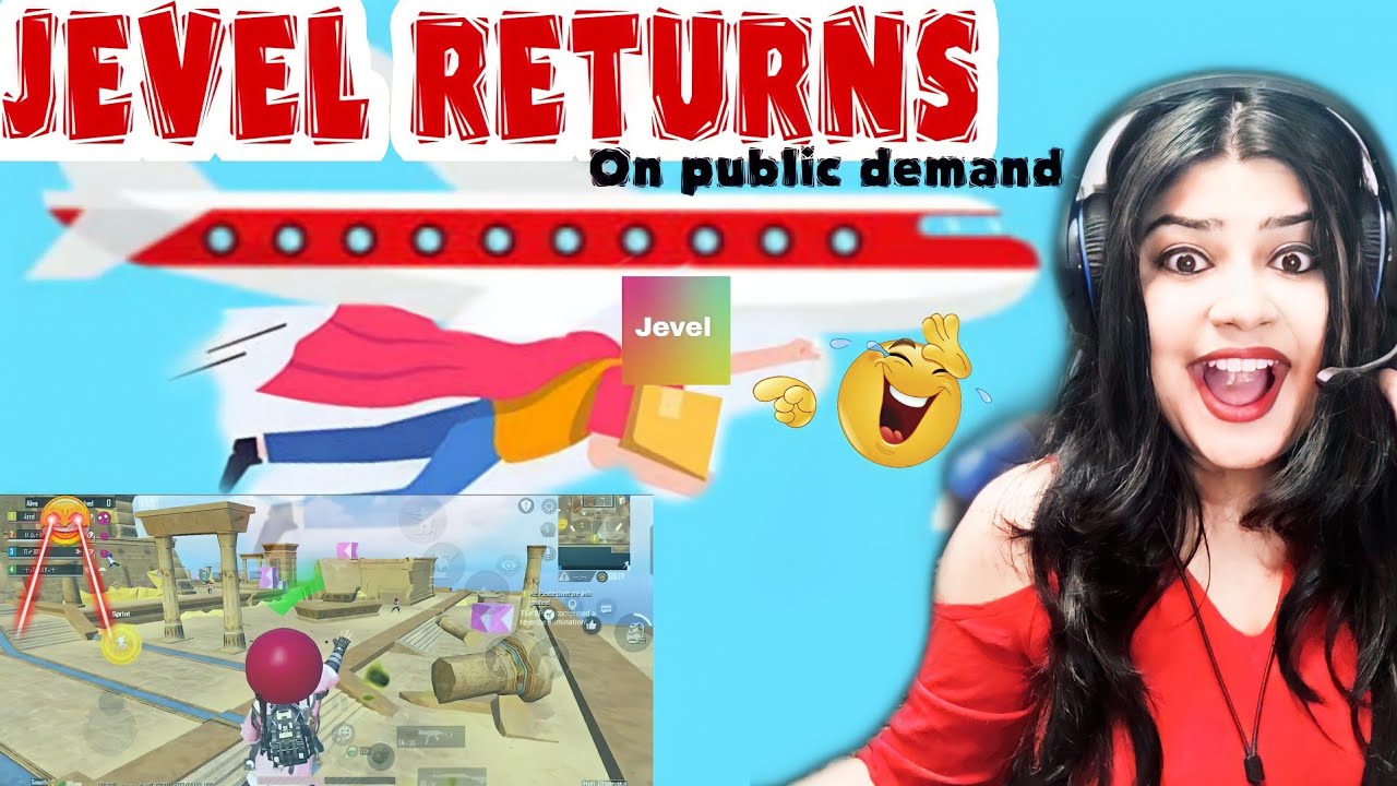 Jevel returns on demand😂| Girl gamer reacts on Jevel |Victor gameplay with funny jevel commentary😅