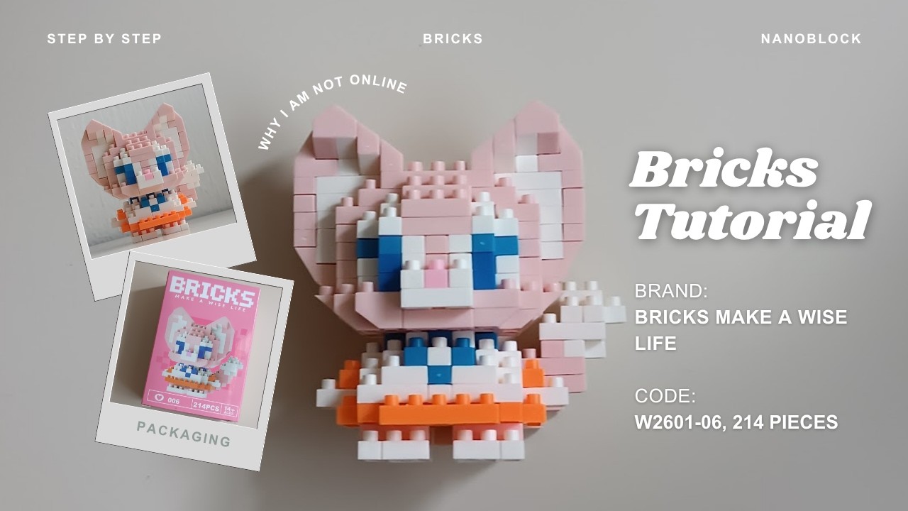 How to Build Lina Bell Step by Step | Bricks Make a Wise Life 006 (214 Pieces) Tutorial