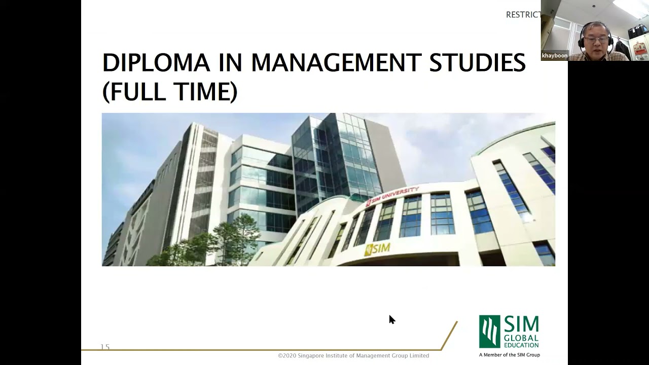 SIM Diploma in Management Studies Programme Briefing