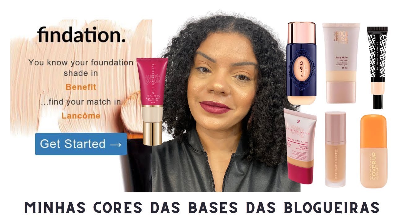 Minha cores das bases das blogueiras segundo o site findation