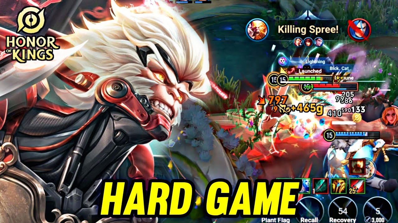 HOK : WUKONG GAMEPLAY | HARD GAME - HONOR OF KINGS