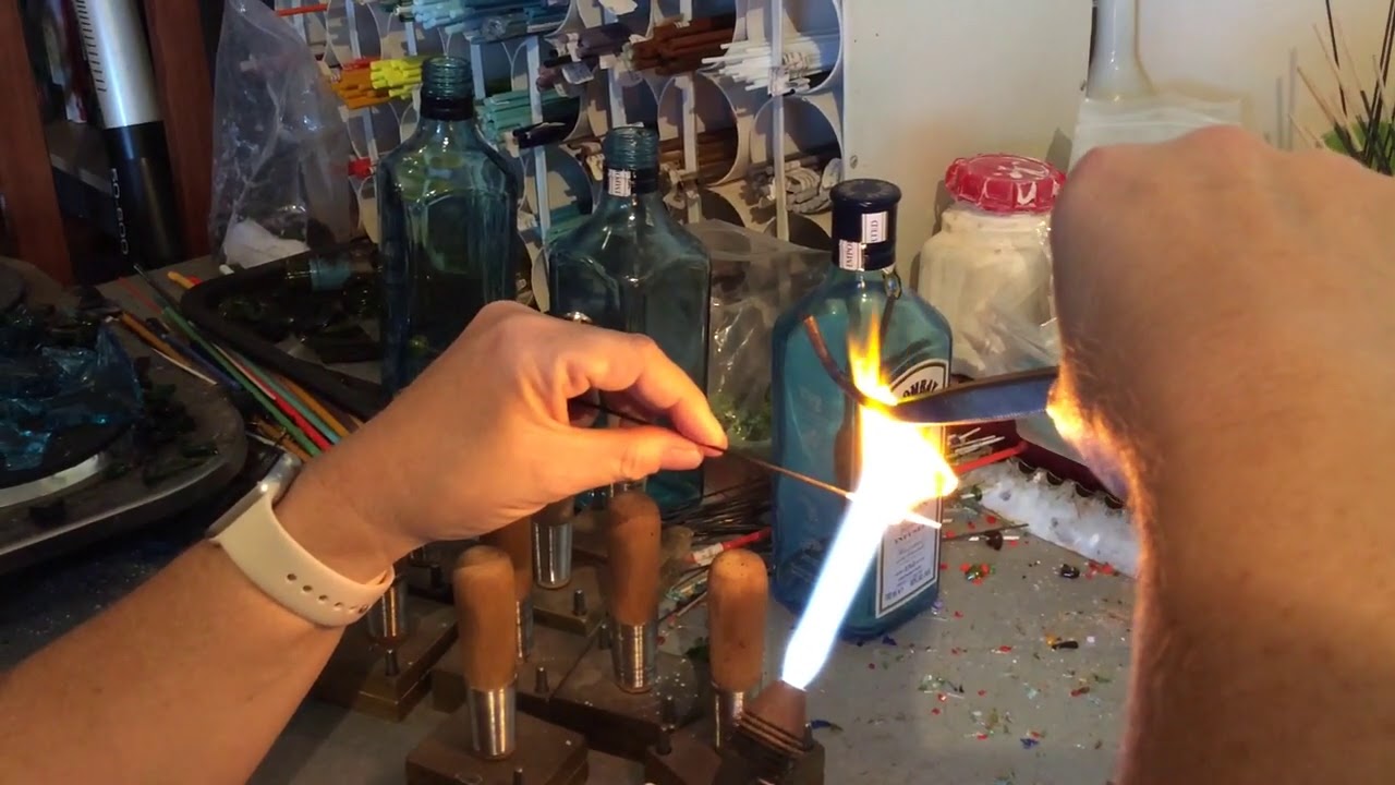 Making recycled glass beads