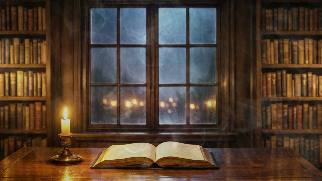 Quiet Library Ambience 🌫️📚 | Calm Music for Reading & Deep Focus