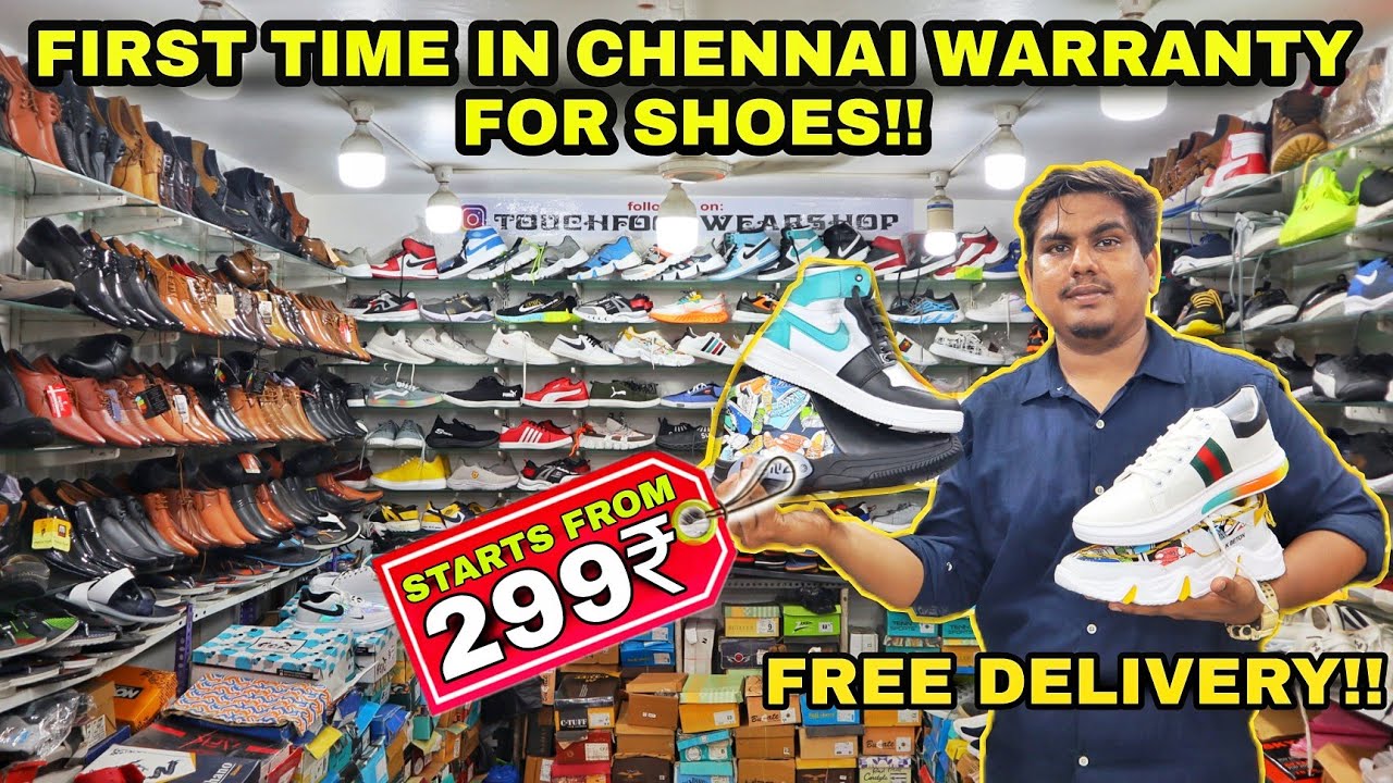 ₹299 முதல் |Warranty For Shoes First in Chennai |Shoes in cheap price |Touch Foot Wear Shop
