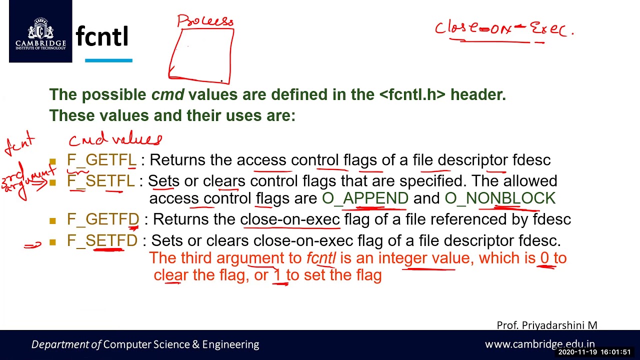 fcntl() - File Control Function