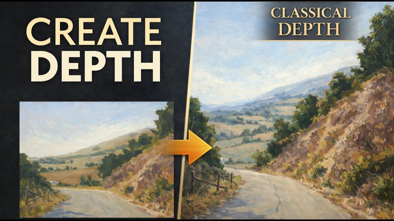 How to Create Depth in Oil Painting | Classical Landscape Techniques