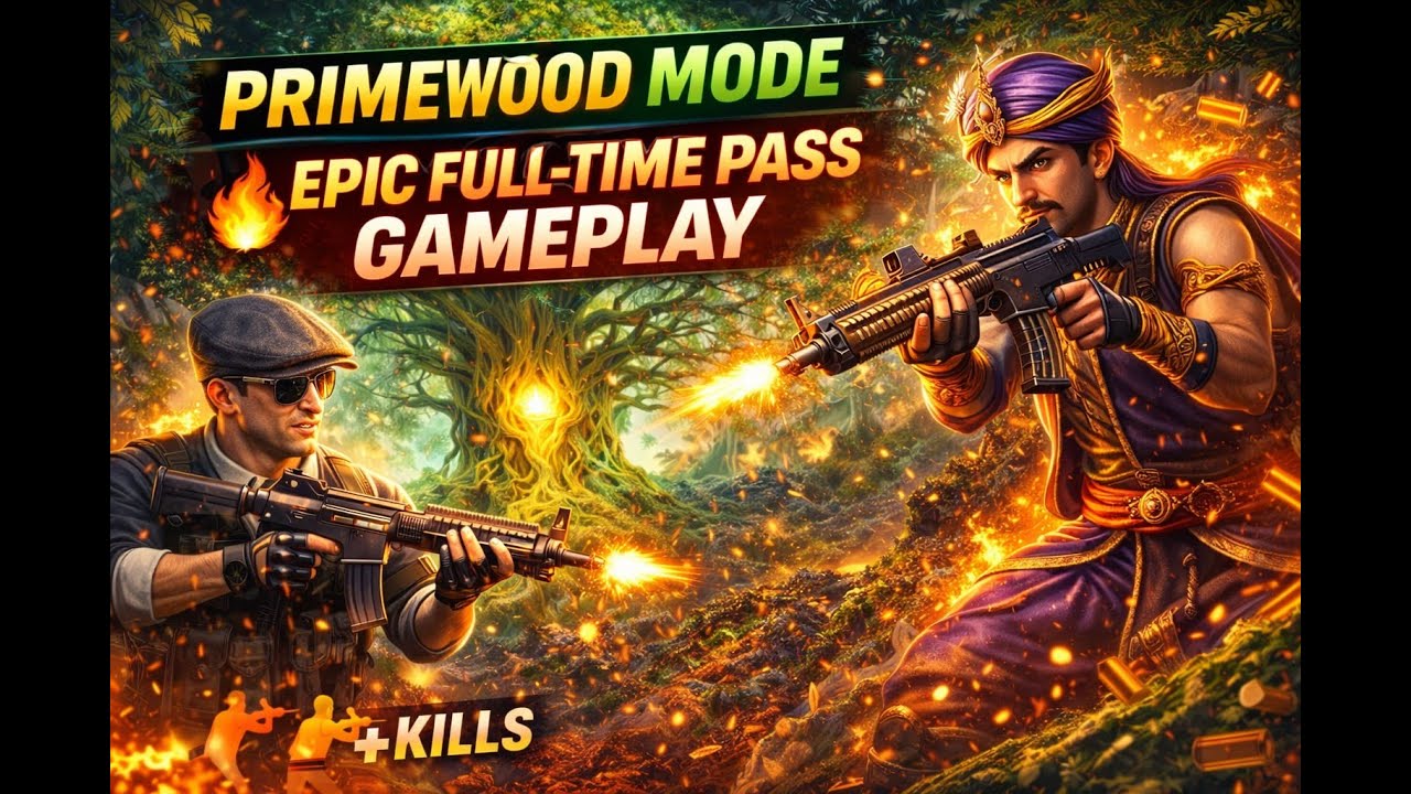 PRIMEWOOD MODE OP 😈 | FULL-TIME PASS GAMEPLAY | BGMI 🔥
