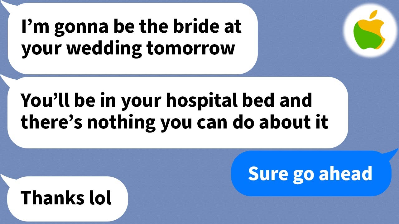 【Apple】 My sister stole my wedding while I was in the hospital