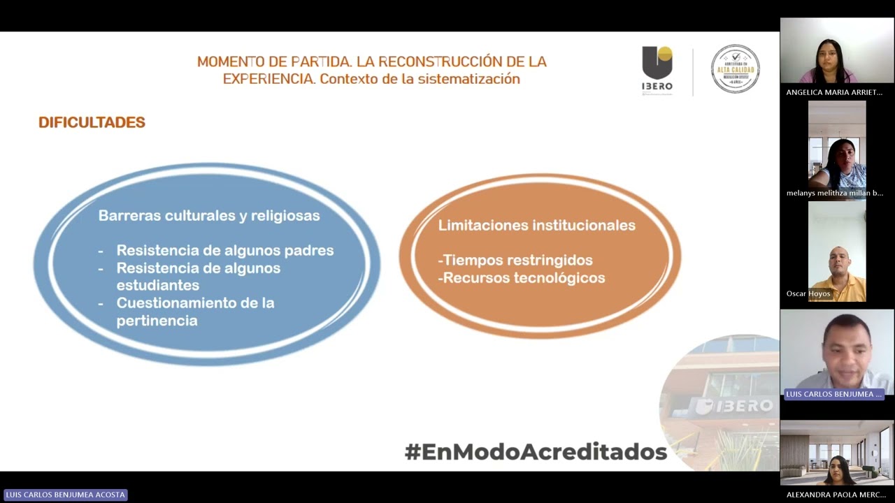 “Sistematización de la Experiencia: