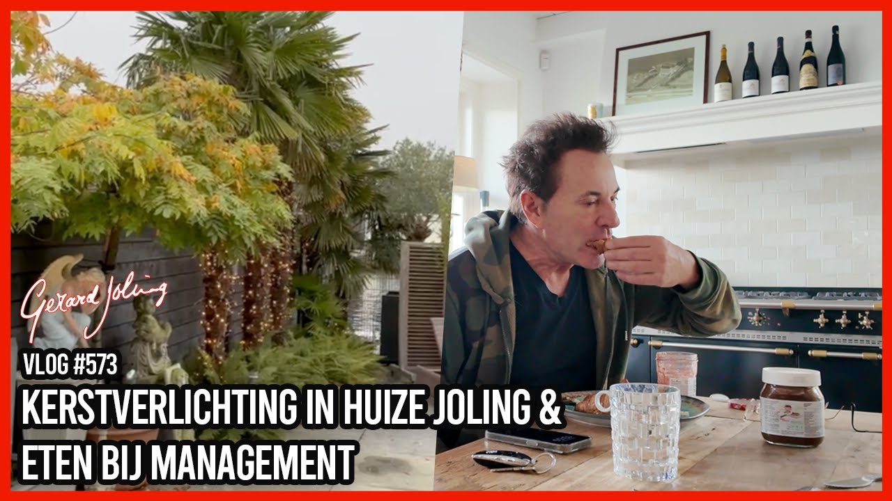 KERSVERLICHTING IN HUIZE JOLING & ETEN BIJ MANAGEMENT - GERARD JOLING -VLOG#573
