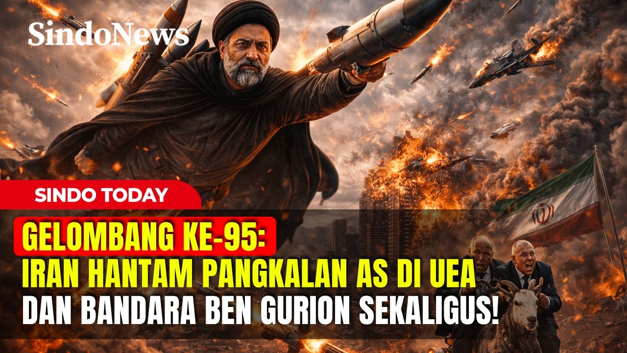 GELOMBANG KE-95: Iran Hantam Pangkalan AS di UEA dan Bandara Ben Gurion | SindoToday | 06/04 Part 02