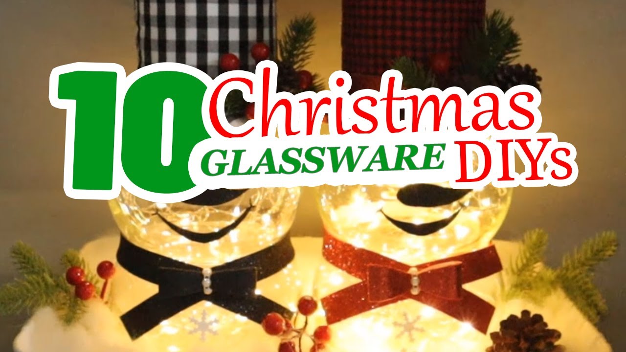 10 Ways to Decorate For Christmas Using Glass - Christmas glass ideas