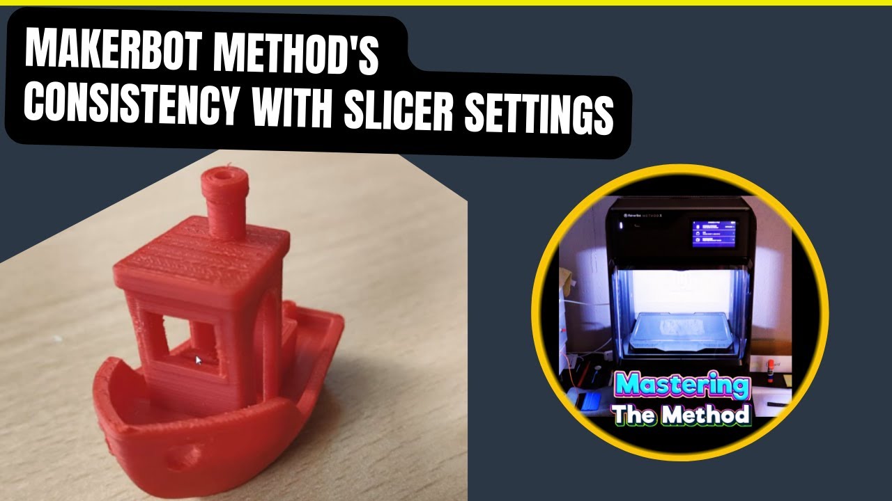 Makerbot Method's Consistency With Slicer Settings || Mastering The Method