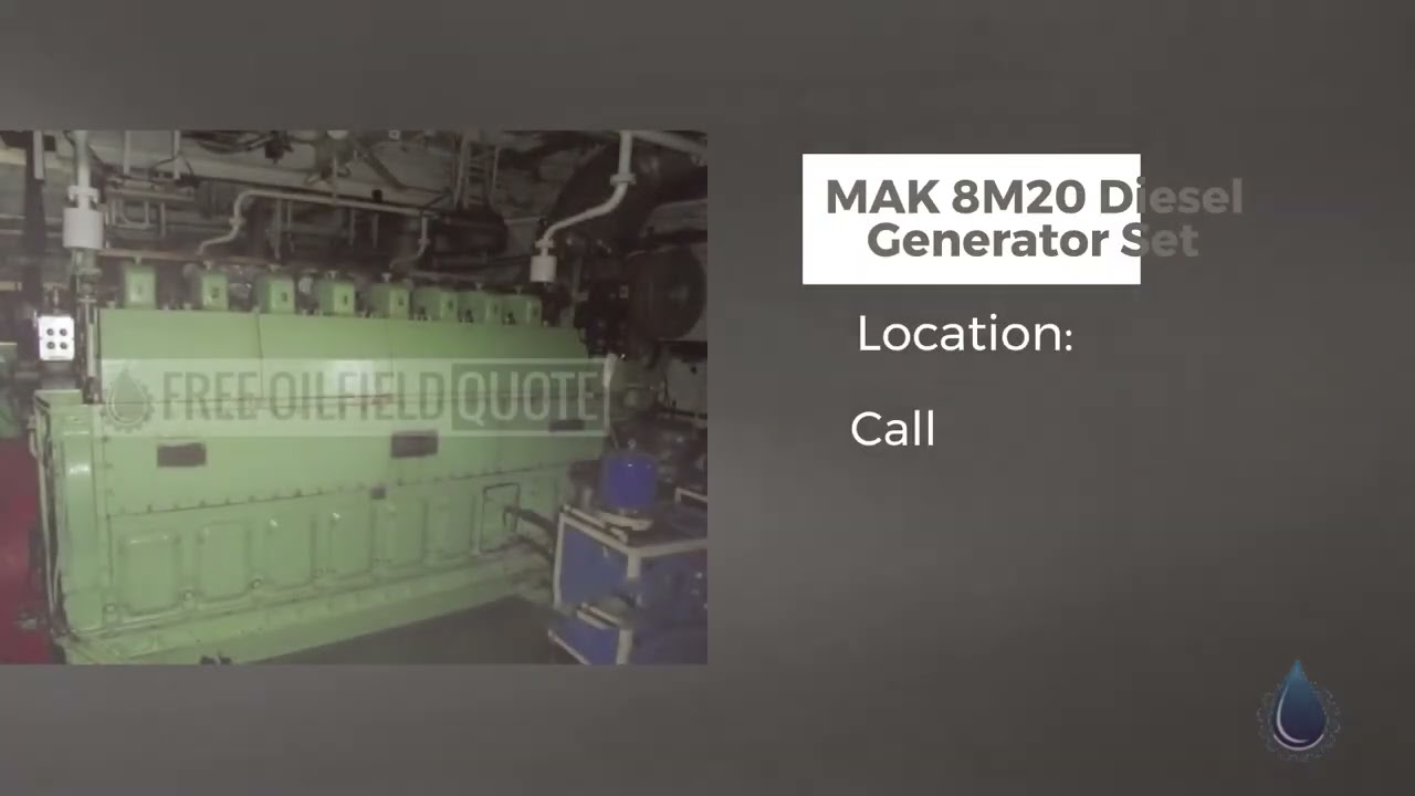 MAK 8M20 Diesel Generator Set | India
