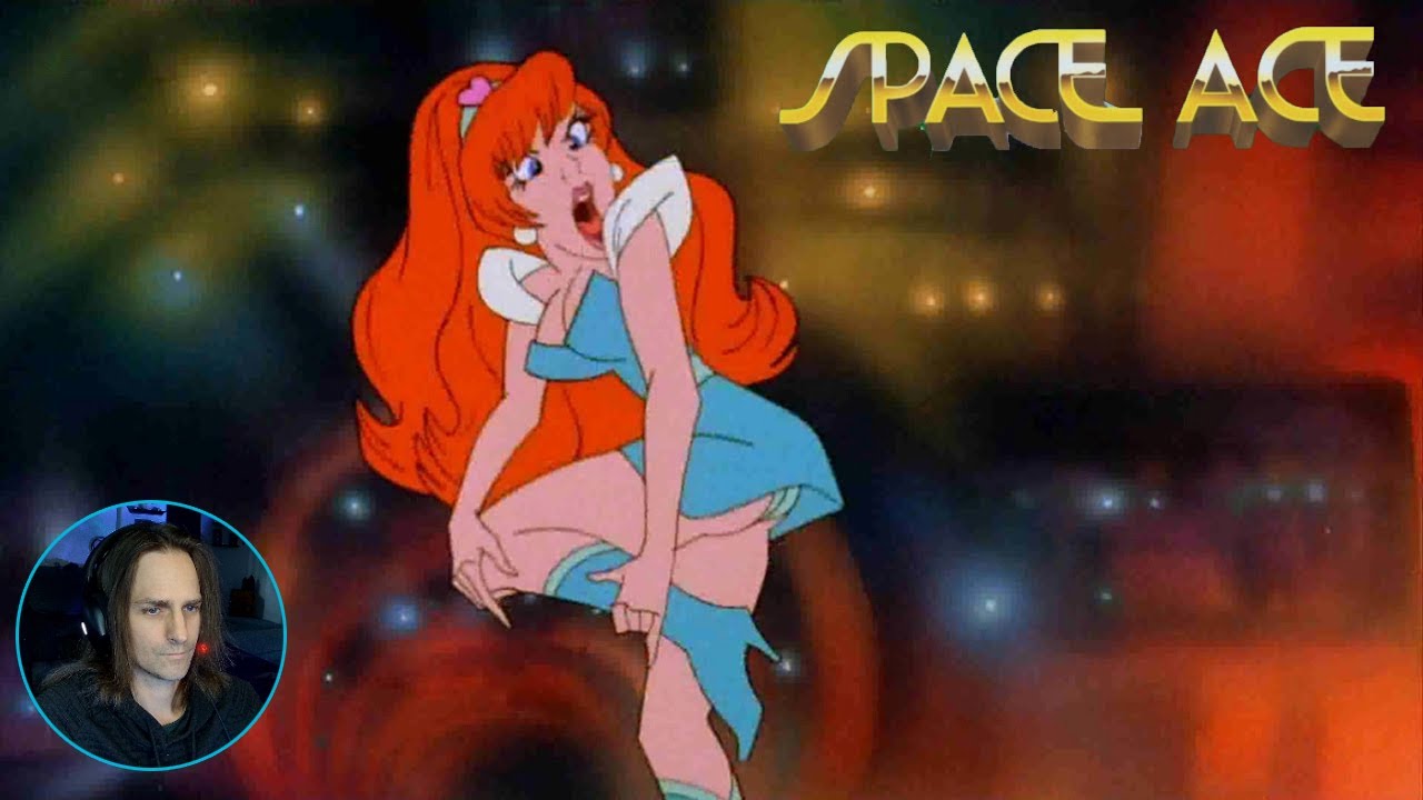 Rescue Kimberly with me Live play Space Ace - Gaming in the 80's