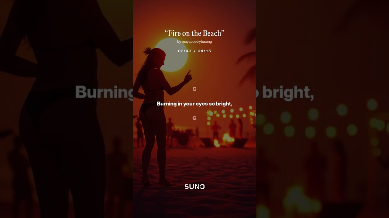 Fire On the Beach - Maya Poetry to song: Live, love, laugh, music....a way of life