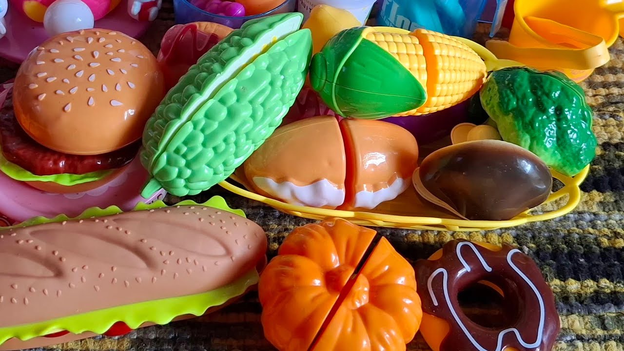 Enjoy Slicing kinds of vege'S and fruits Vegetables Lets Go