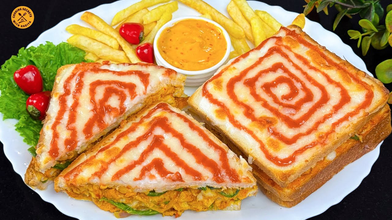 Ramadan Special Chicken Fajita Sandwich | Quick & Easy Sandwich Recipe