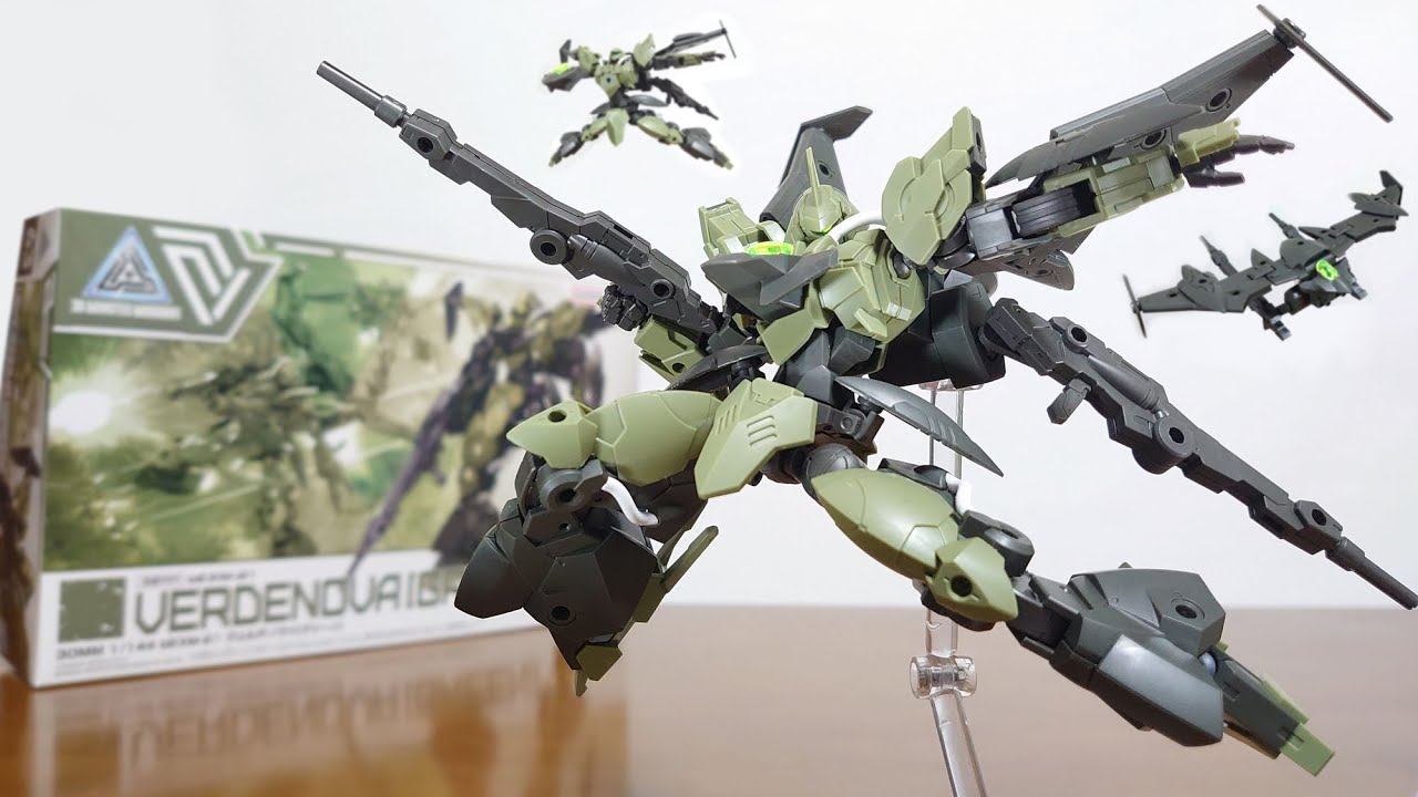 (過去一のカッコよさ！？飛行メカと合体！頭部は三種類！)30MM 1/144 ヴェルデノヴァ［グリーン］　レビュー