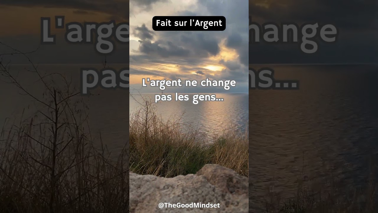 💰 L&rsquo;argent ne transforme pas, il d&eacute;voile&hellip; 🚀 #Mindset #Psychologie