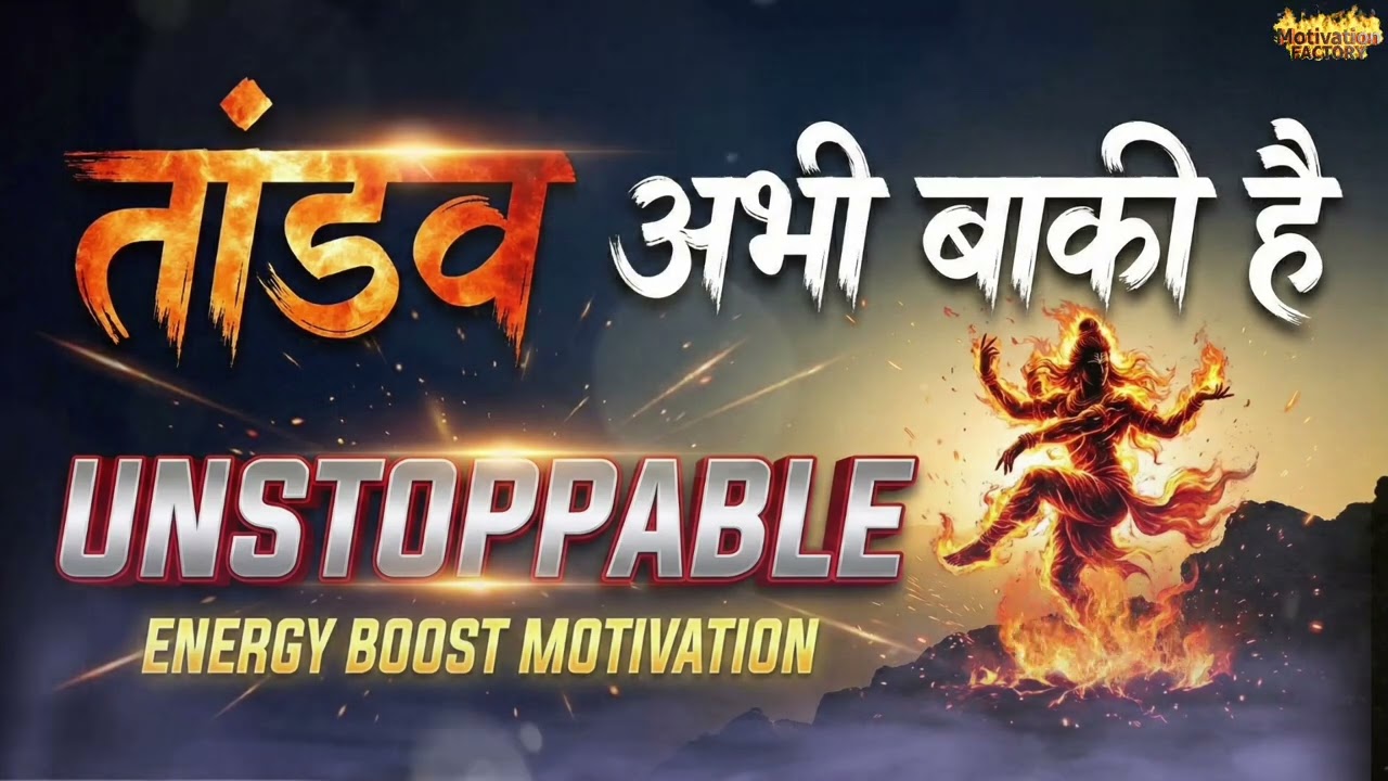 तांडव अभी बाकी है 🔱 | Josh & Energy Booster | Powerful Motivational Song | Hindi Inspirational Music