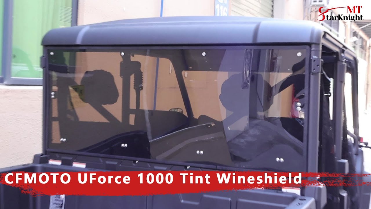 CFMOTO UFORCE 1000/XL 2019-2023 Rear Tinted Windshield | StarknightMT
