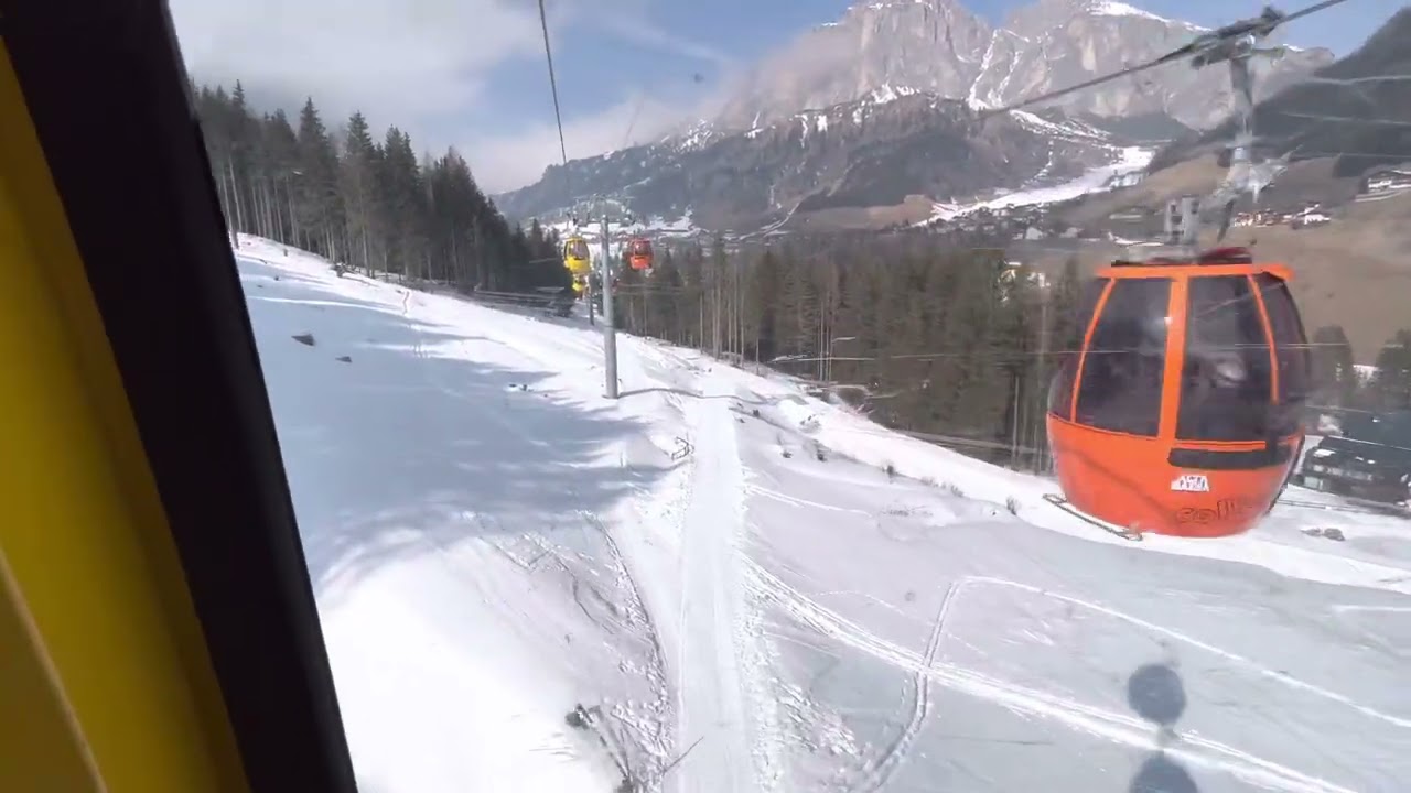 Risalita integrale cabinovia leitner borest corvara (bz)