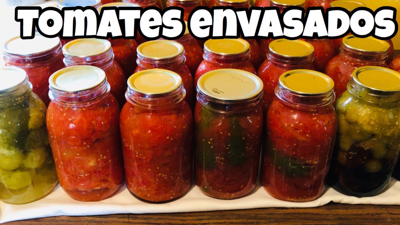 CÓMO ENVASAR TOMATES Y SALSA POR MUCHOS AÑOS! | CONSERVAR COMIDA!