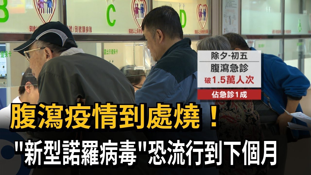 腹瀉疫情到處燒！ 「新型諾羅病毒」恐流行到下個月－民視新聞