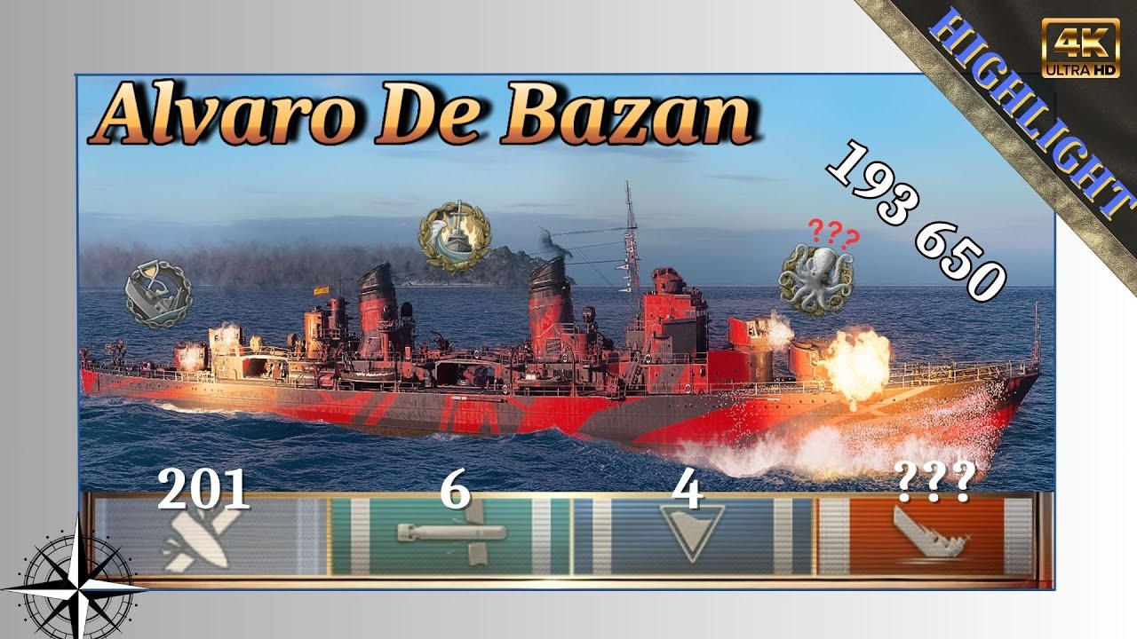 Alvaro de Baz&aacute;n - First Blood and Full Send! | World of Warships