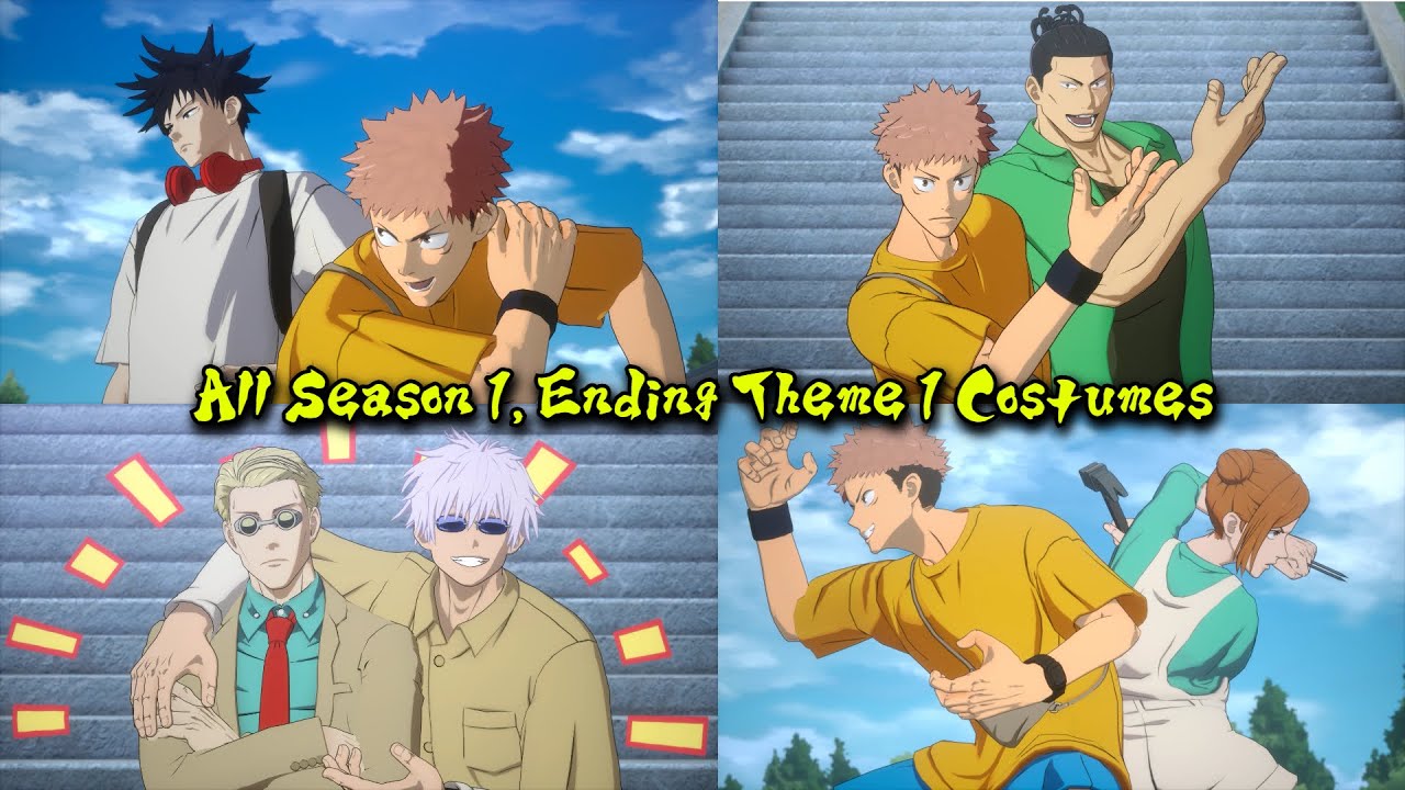 Jujutsu Kaisen Cursed Clash Season 1, Ending Theme 1 Costumes