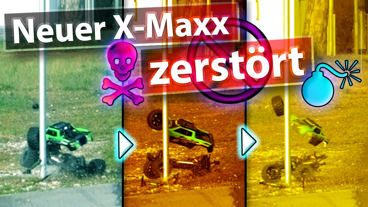 Traxxas X-Maxx Crash bei H&ouml;chstgeschwindigkeit - Neuer #XMaxx zerst&ouml;rt?