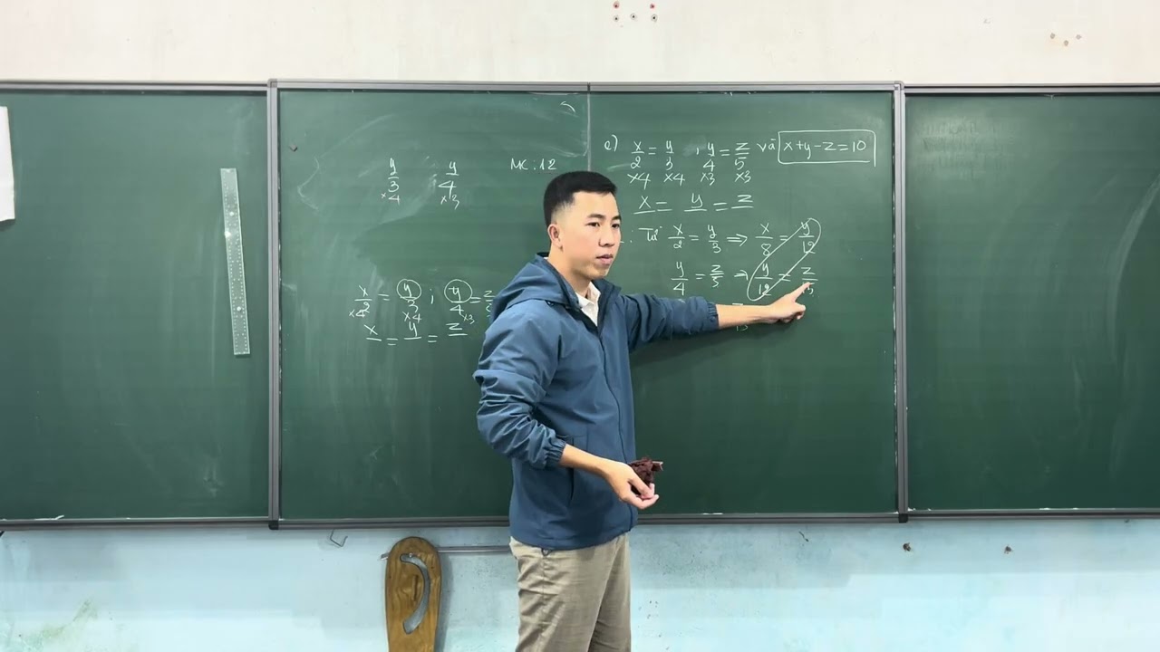 T7-Bài 21- tính chất của dãy tỉ số bằng nhau buổi 3