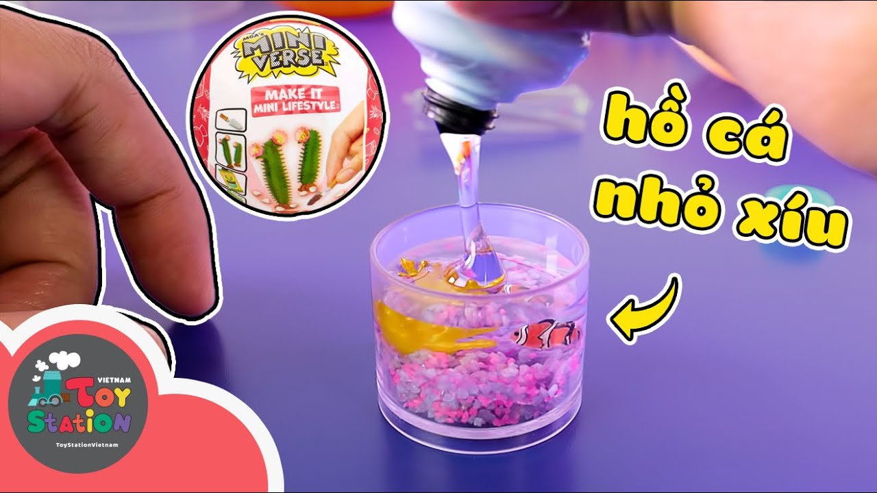 L&agrave;m hồ c&aacute; cảnh b&eacute; x&iacute;u với series mới của  Miniverse Mini Lifestyle  ToyStation 802