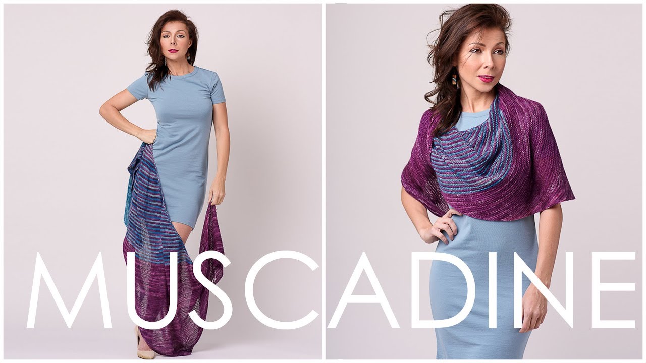 How to Knit a Color-Changing Shawl! (Easier than you think!)! Muscadine Shawl