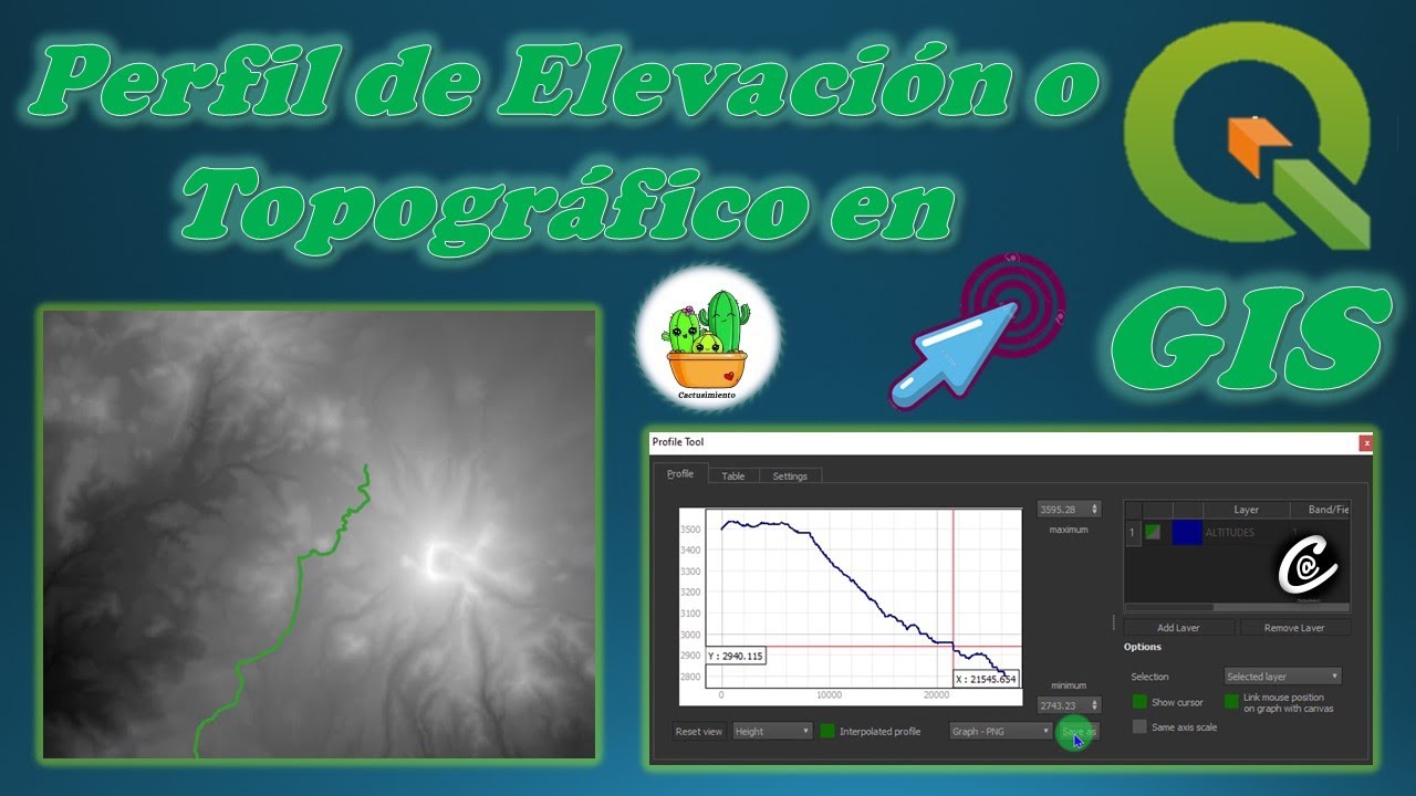 Perfil topogr&aacute;fico o de elevaci&oacute;n en QGIS
