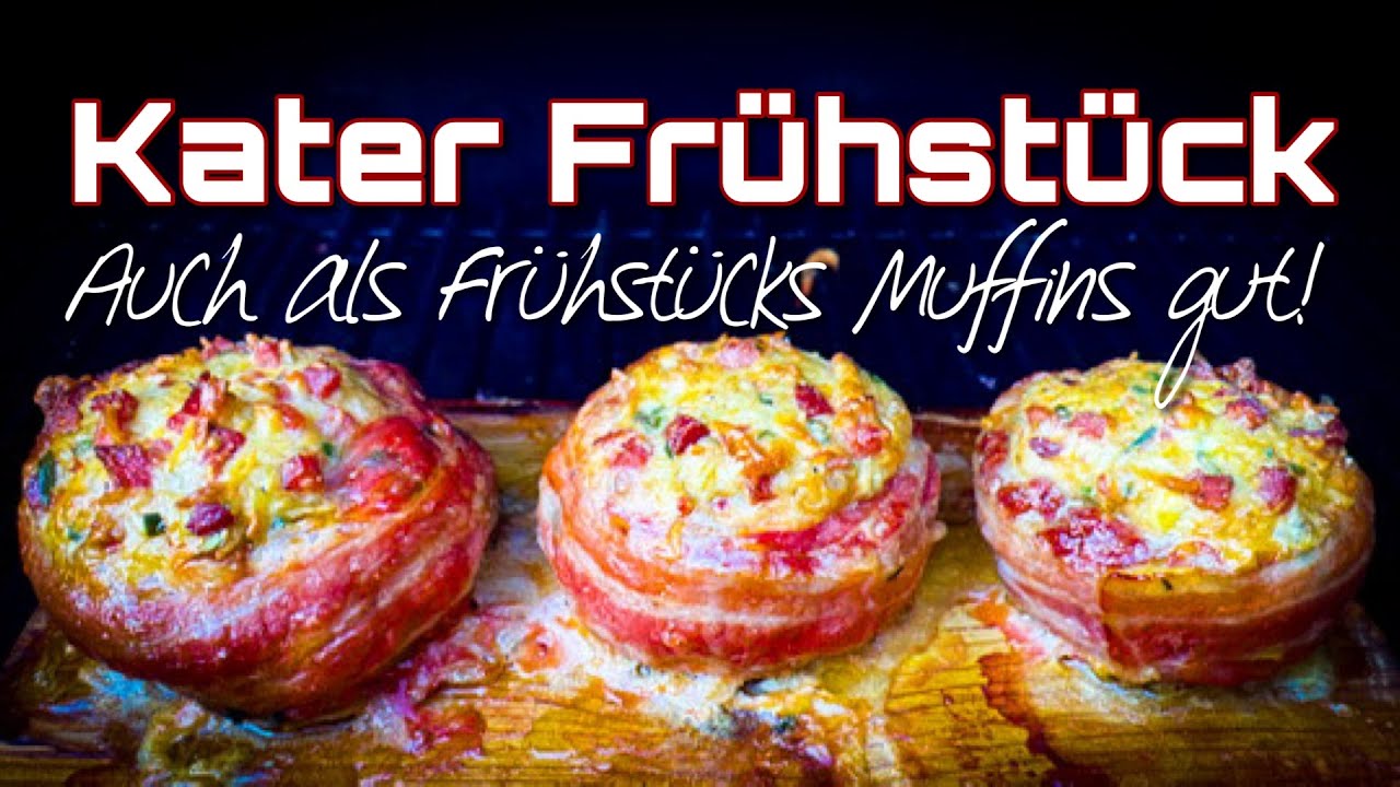 Frühstücks Muffins   Kater Frühstück 2 #rezept #bbq #grill #grillen #gedagrill #frühstück #kater