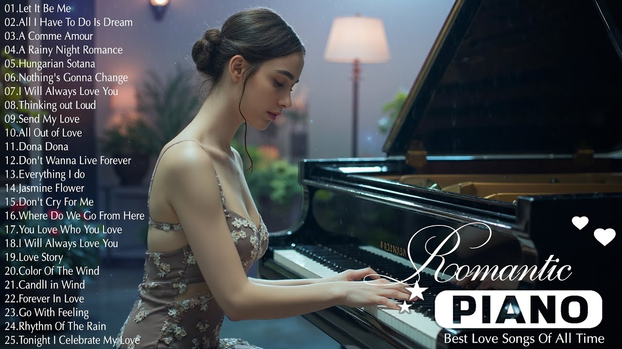 200 Best Romantic Piano Love Songs Of All Time - Best Relaxing Instrumental Love Songs Playlist
