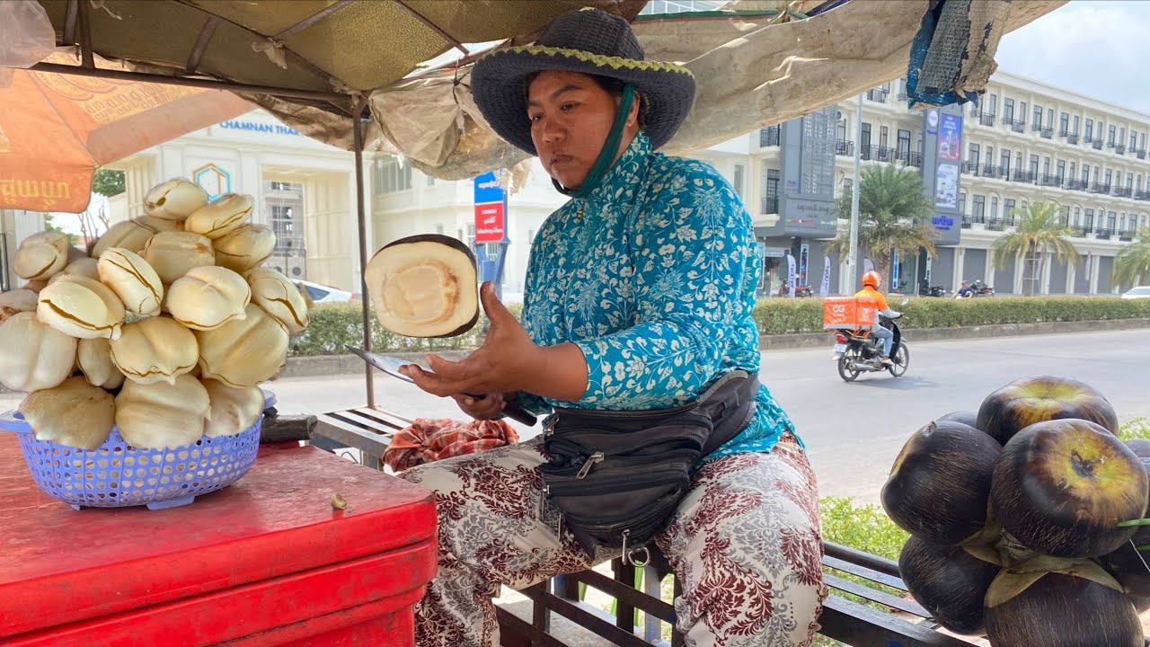 Street food || Very good at cutting fruit , Palm fruit,