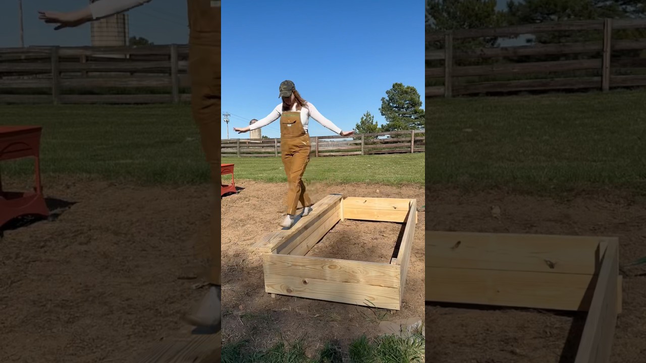 how to build a raised garden bed / garden box