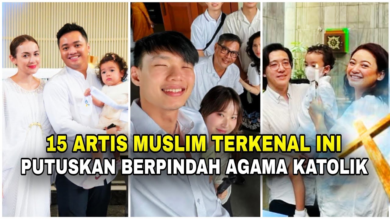 Bobon & Richard mualaf? 15 Artis Muslim ini justru terpanggil menjadi KATOLIK‼️Mengapa?