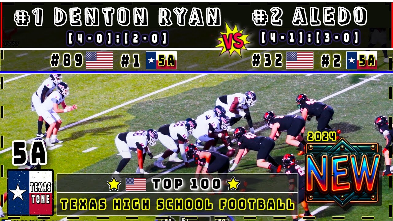 #1 Denton Ryan vs #2 Aledo Football | [TOP 100 USA] [4K]