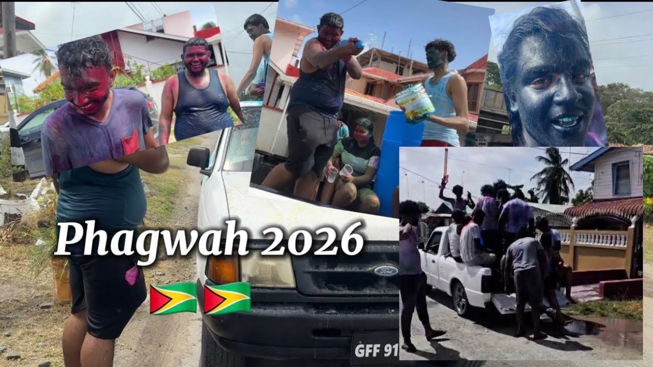 Crazy Phagwah day in Guyana🇬🇾🇬🇾