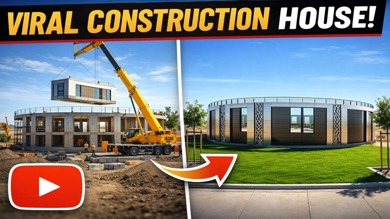 👉 From Empty Land to Luxury Home in 48 Hours! — Fastest Modular House Build Ever