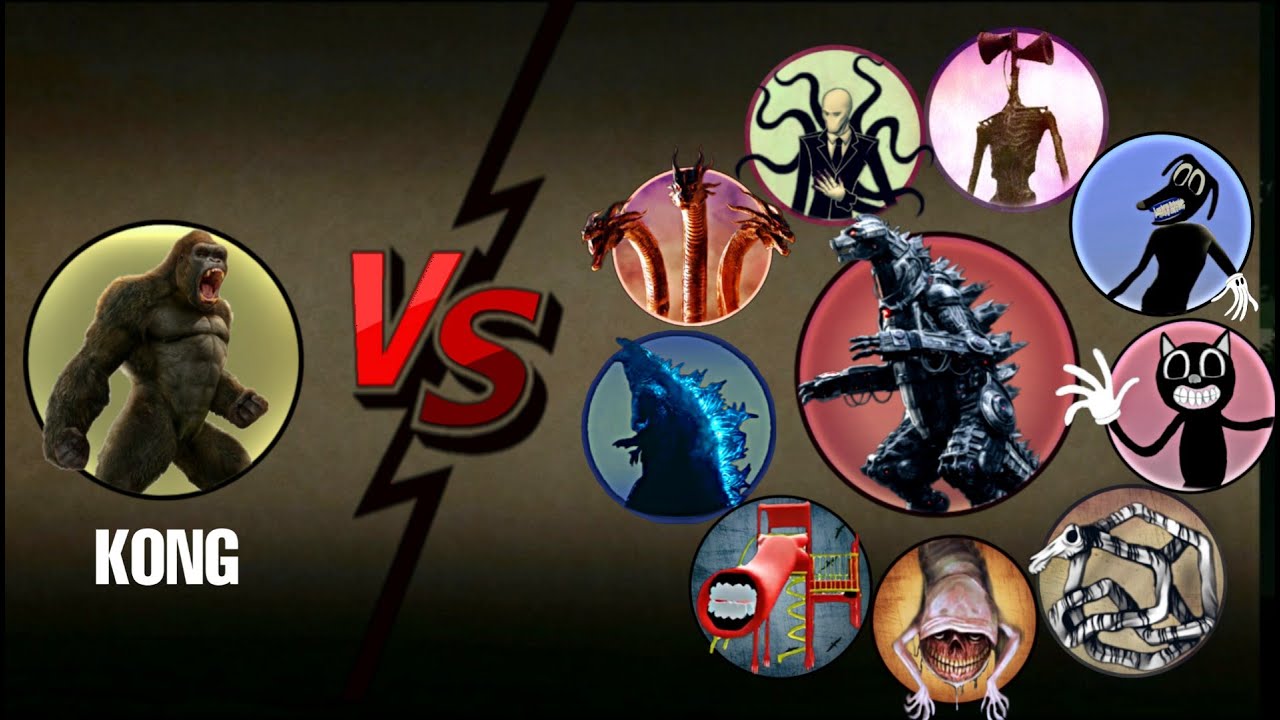 KING KONG Vs All Legendary Characters + MechaGodzilla Most Epic 2D Fictional Animation