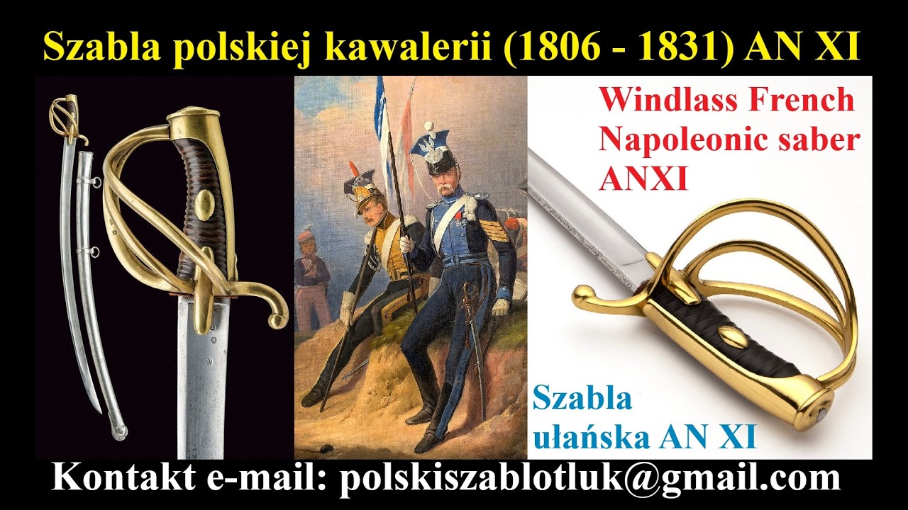 Szabla polskiej kawalerii AN XI - Saber AN XI French Napoleonic Windlass Steelcrafts