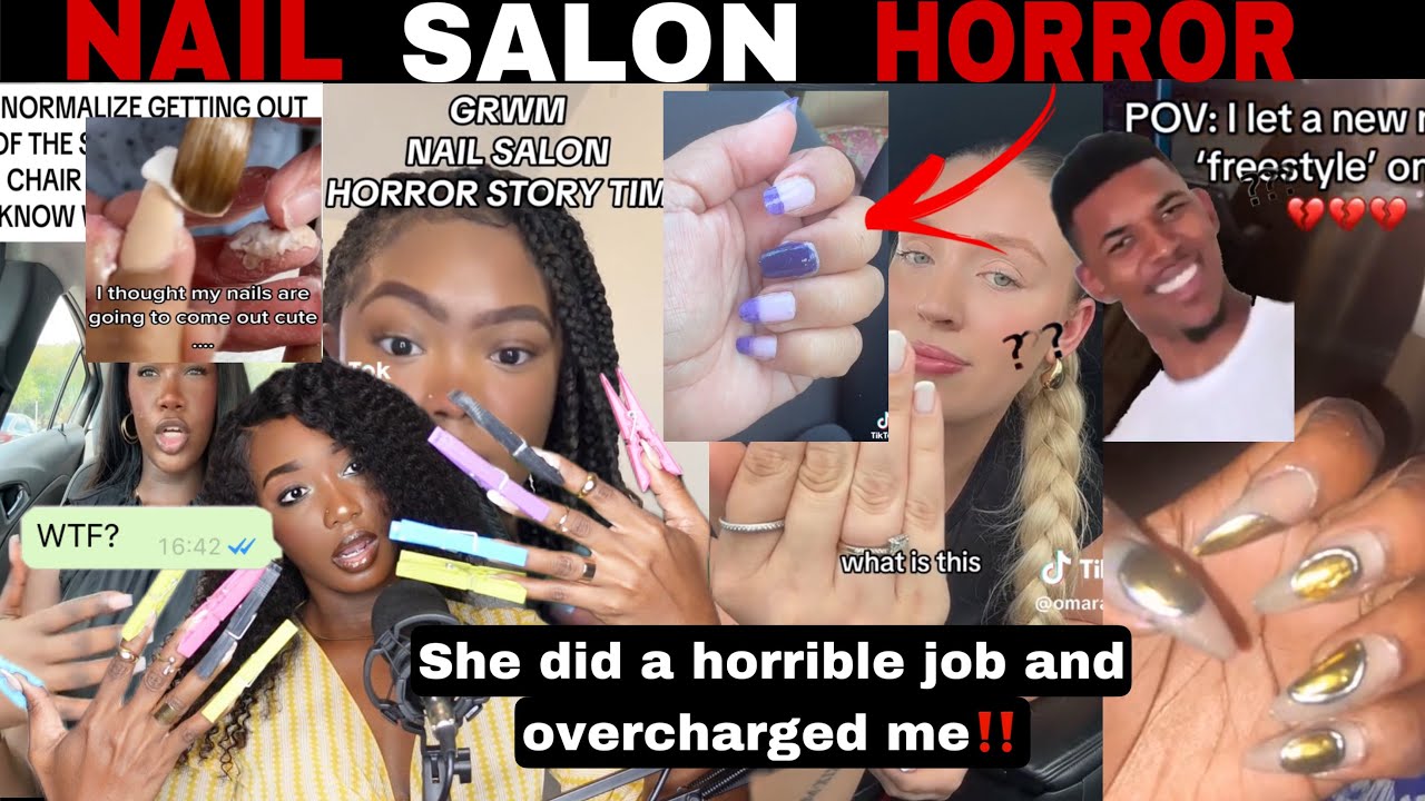 MERCY! 😱 NAIL SALON HORROR STORIES! WOMEN SHARE THEIR WORST NAIL SHOP EXPERIENCE | TIK TOK COMP